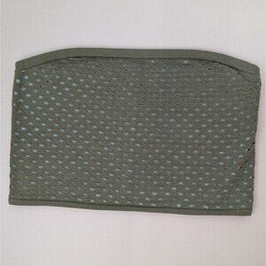 Aerie Top Womens XL Green Blue Crochet Tube Top Knit Cropped Bandeau